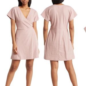 Madewell Blush Crossover Dress